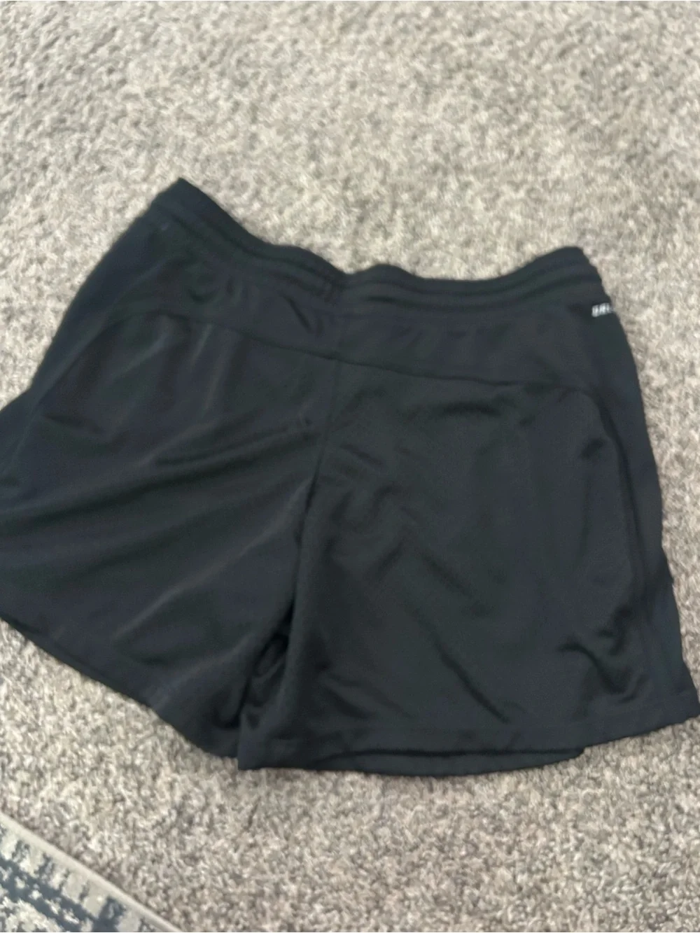Nike Women's Black Mesh Drawstring Athletic Shorts